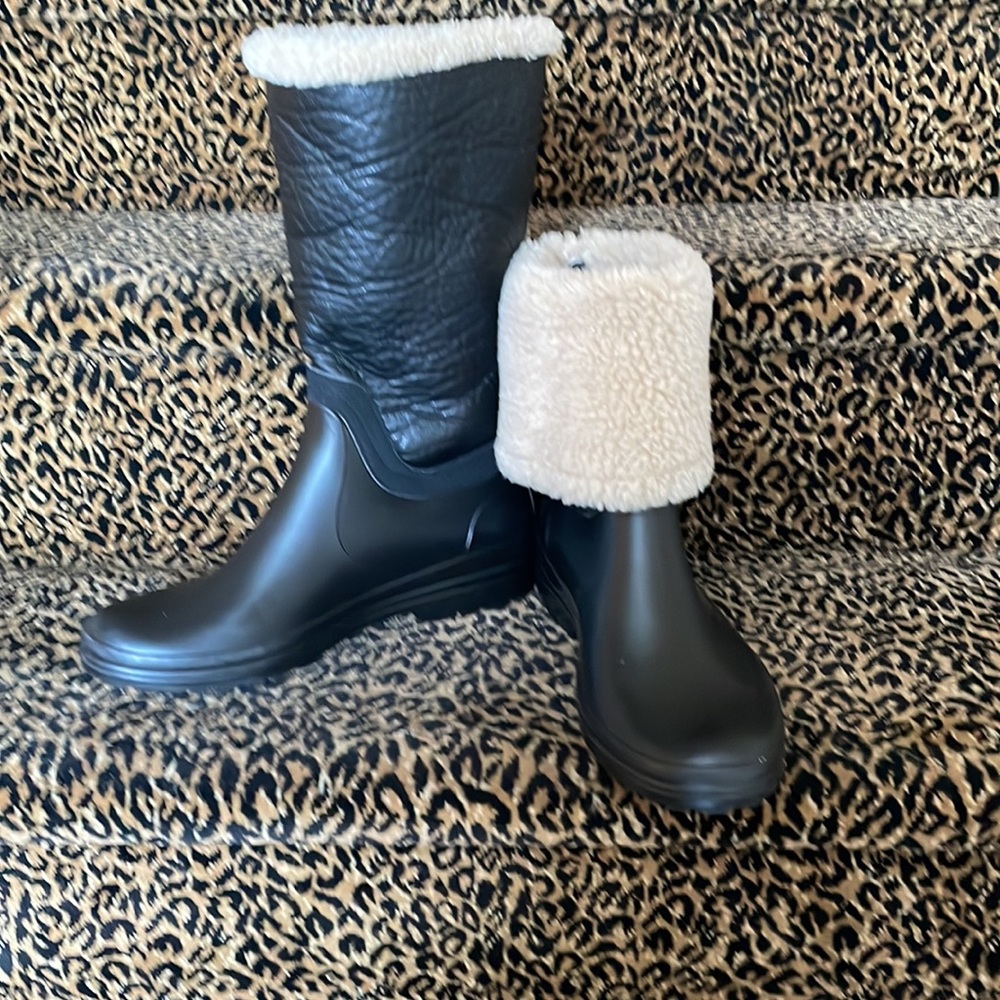 SANTANA CANADA BLACK Rain Boots size 10 - Picture 5 of 9
